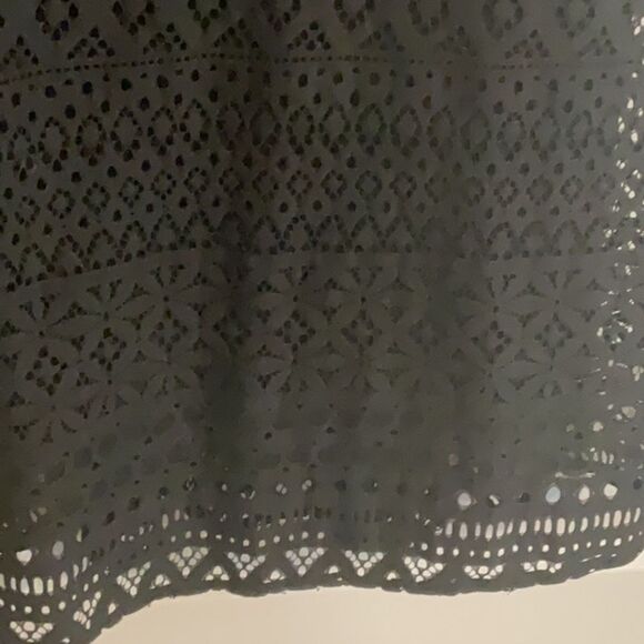 Kensie Black crochet/lace Overlay Dress Knee Length P2P 17” W: 13.25-13.5” L:38” - Picture 2 of 10